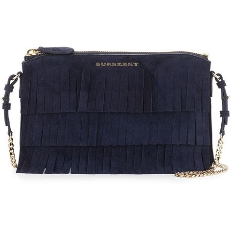 burberry peyton fringed in marine blue|Burberry Peyton Fringed Suede Crossbody Bag, Blue Carbon.